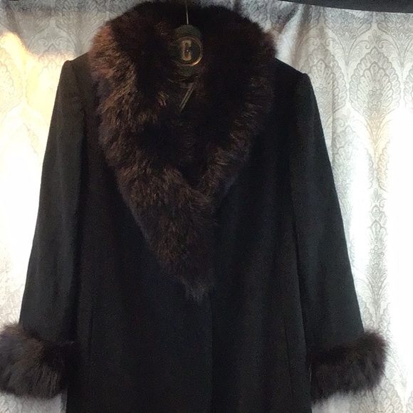 100% LAMBSWOOL FUR COAT SZ 10 - Picture 3 of 15